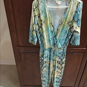 Stylish Snake Print Jumpsuit